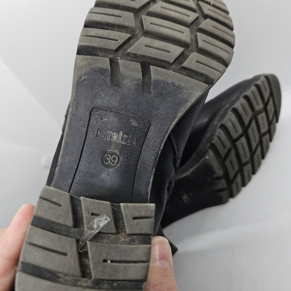 Patrizia Spring Step Blanch black faux leather ankle boots EU 39 US 8.5 - Picture 8 of 12